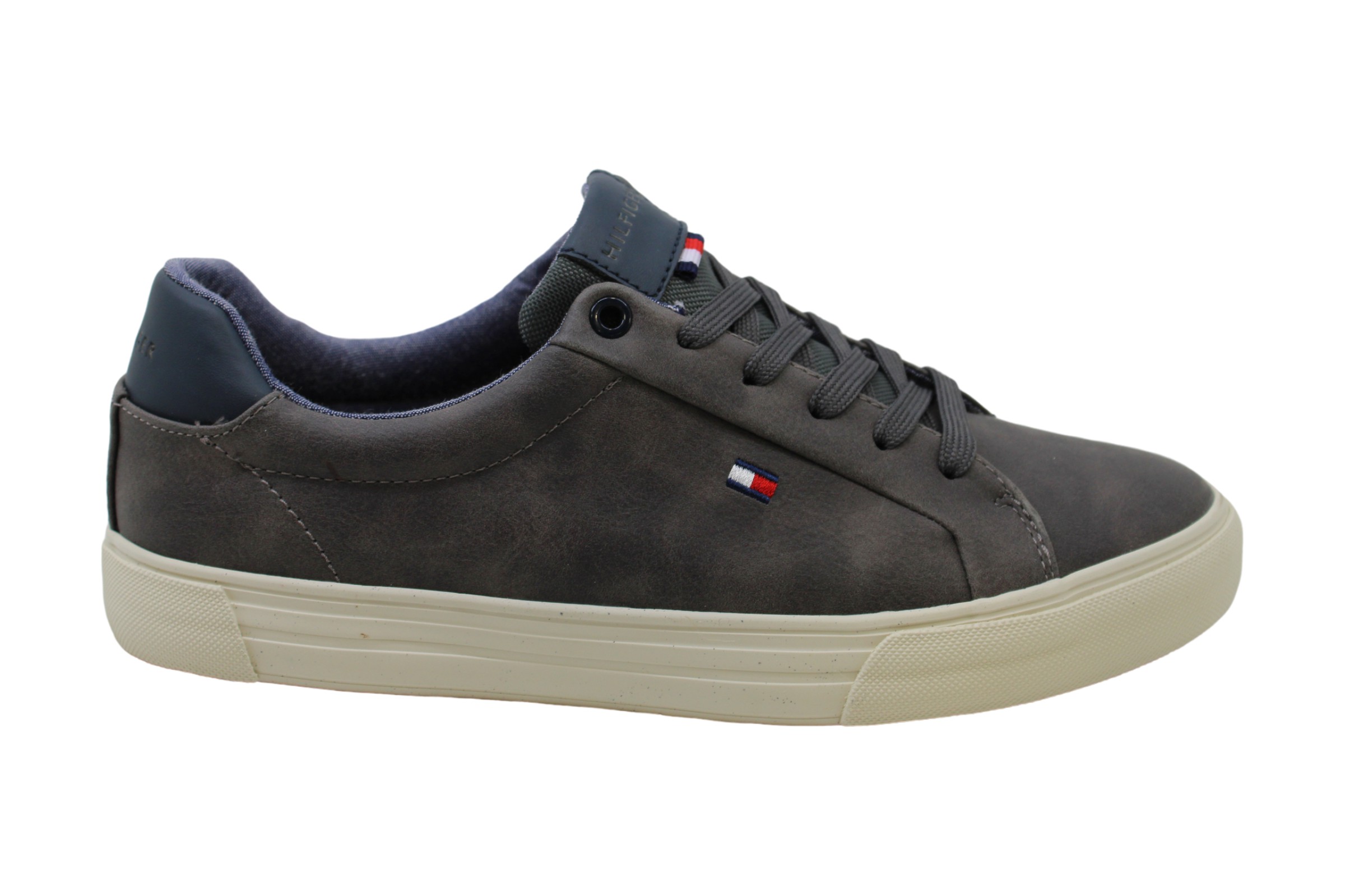 Tommy Hilfiger Mens Ref Leather Low Top Lace Up Fashion ...