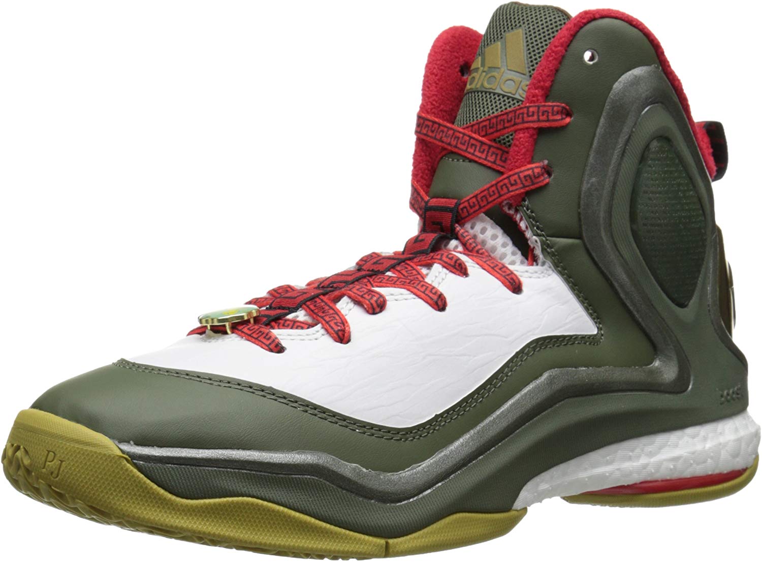 Details about adidas Performance Men's D Rose 5 Boost, WhiteScarletGreyBlack, Size 6.0 adidas performance Crazy Light Boost 2 ftwr whitescarlet