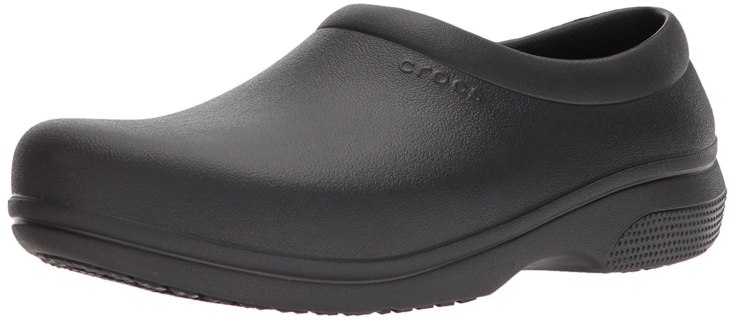 crocs on the clock on feet