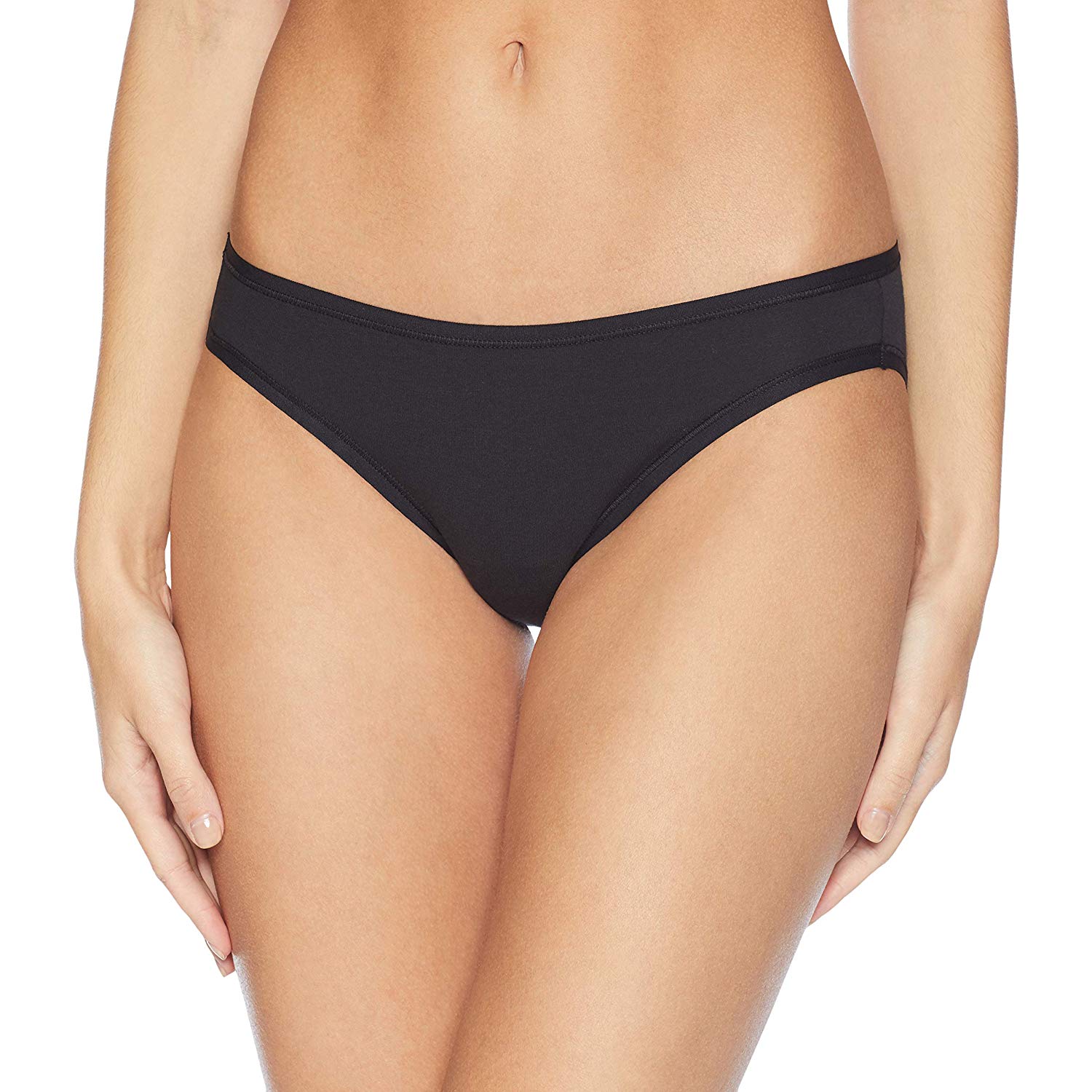 Essentials Women's Cotton Stretch Bikini Panty,, Beige, Size Medium