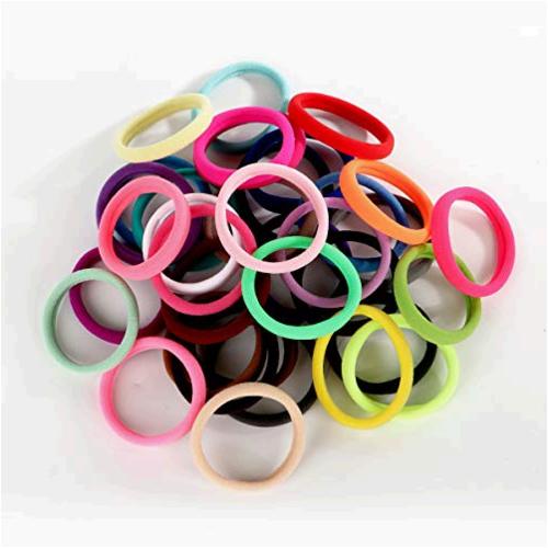 72 Pcs Seamless High Elastic Cotton Hair Ties for Ponytail, 36 Colors ...