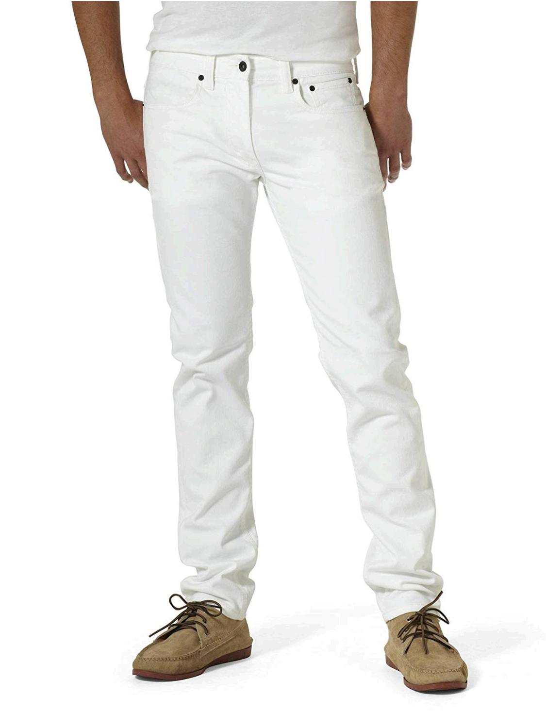 Levi's Men's 511 Slim Fit Jean, White - Stretch, 34W x 36L ...