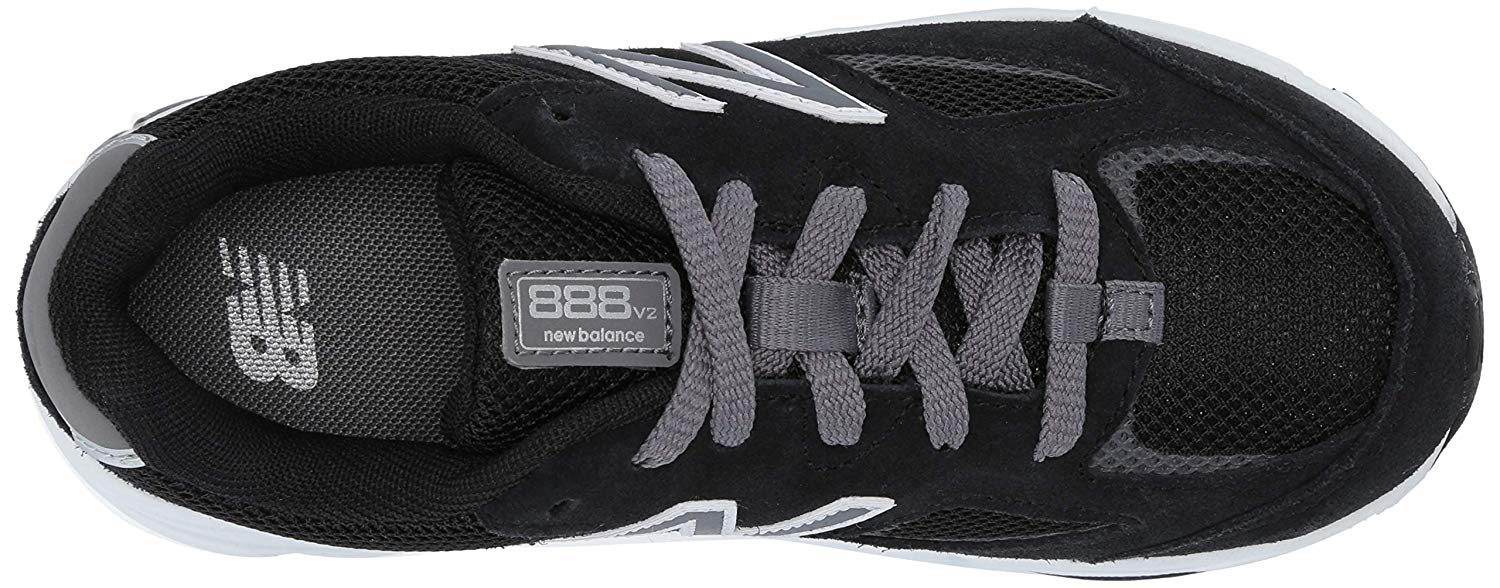 New Balance Kids' 888v2 Running Shoe, Black/Grey, Size 12 ...