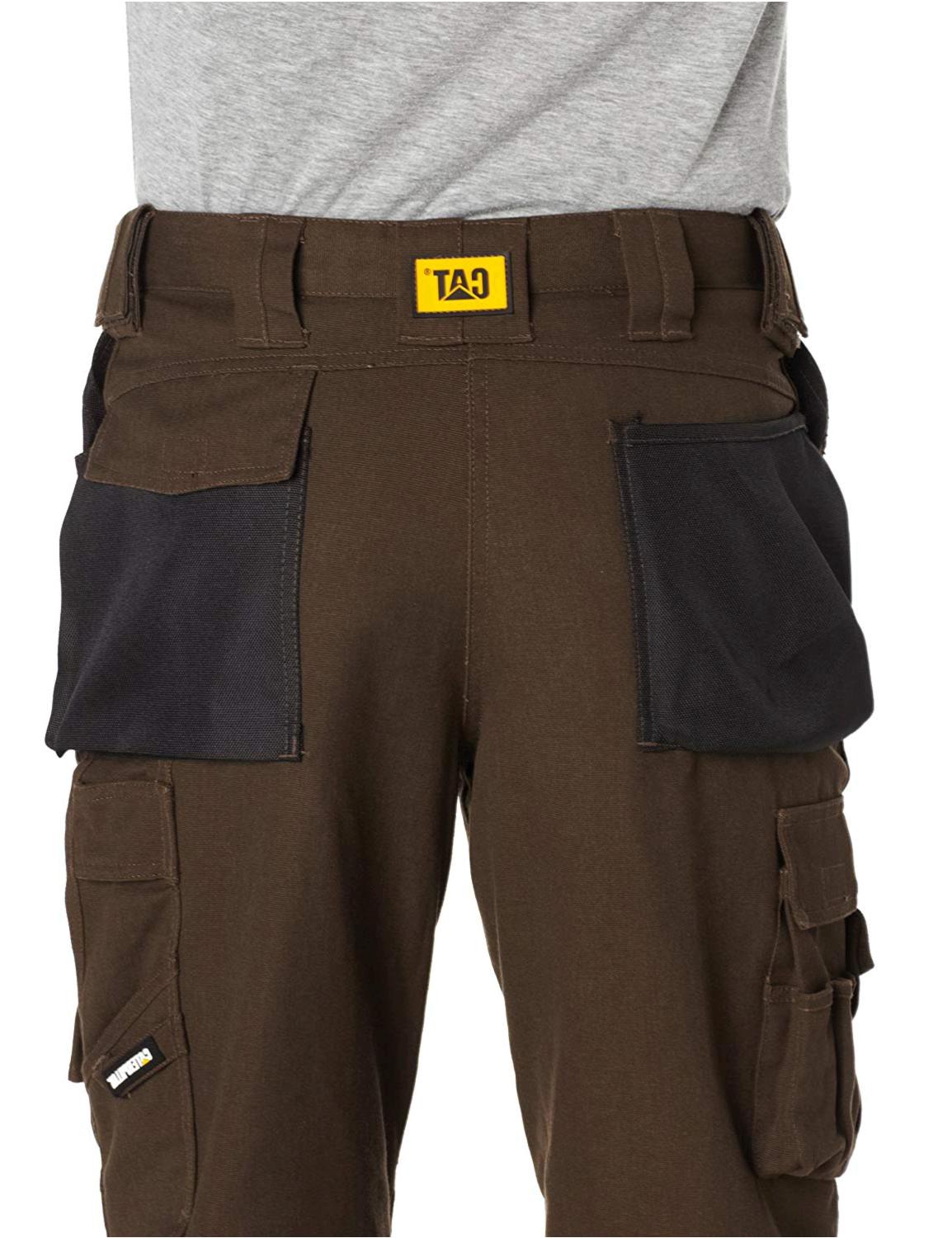 Caterpillar Men's Trademark Pant (Regular and, Dark Earth/Black, Size