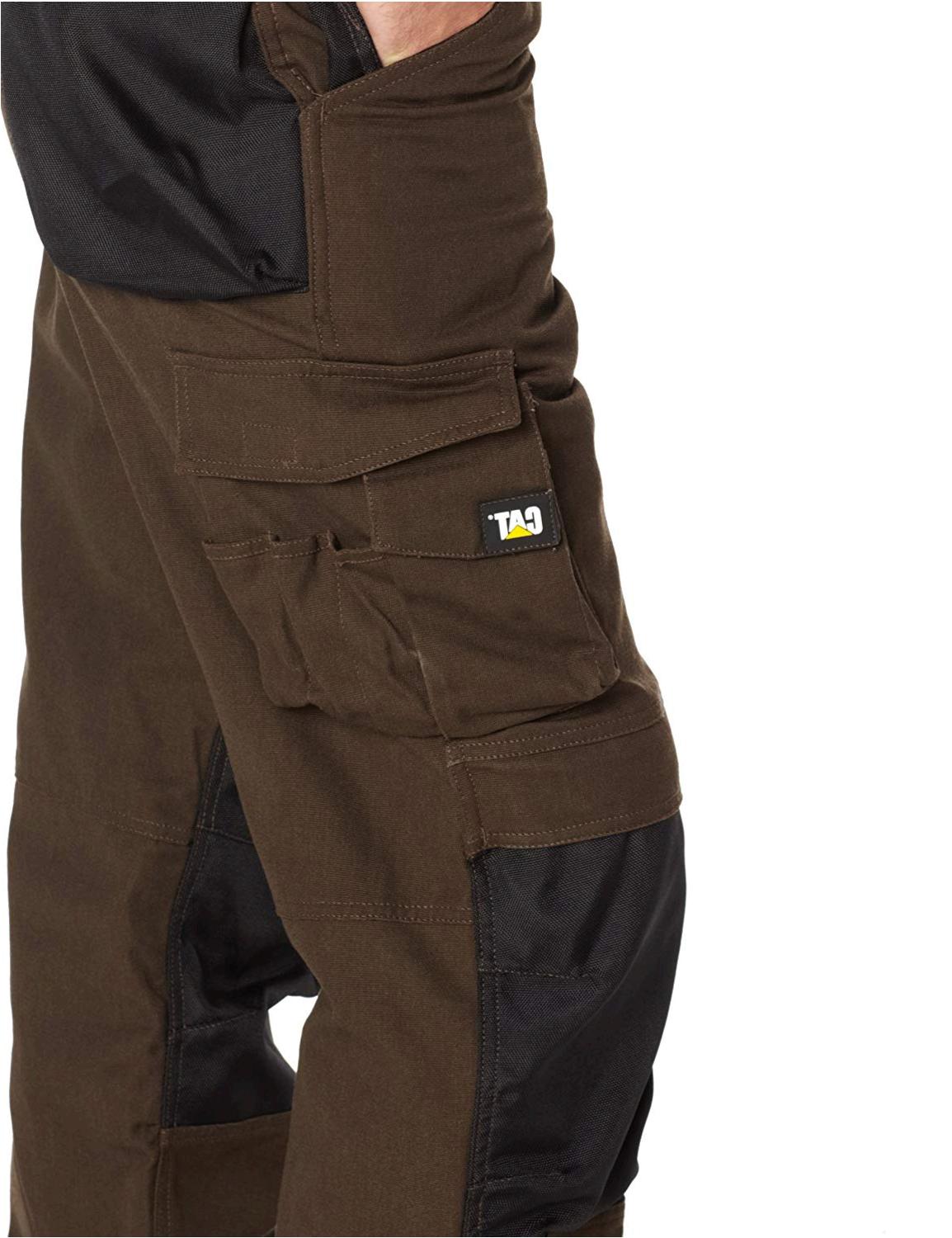 Caterpillar Men's Trademark Pant (Regular and, Dark Earth/Black, Size