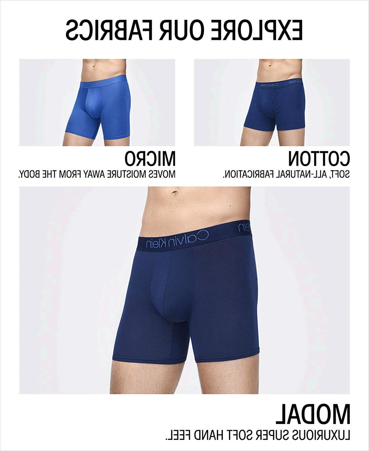Calvin Klein Men's Ultra Soft Modal Boxer Briefs, Grey, White, Size ...