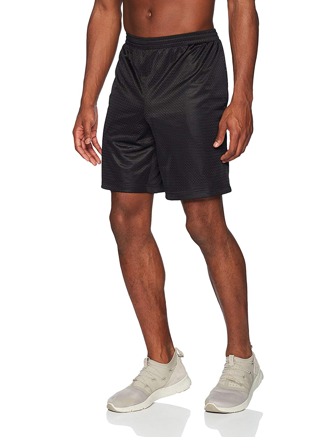 Essentials Men's Loose-Fit Mesh Basketball Short,, Black, Size Medium ...