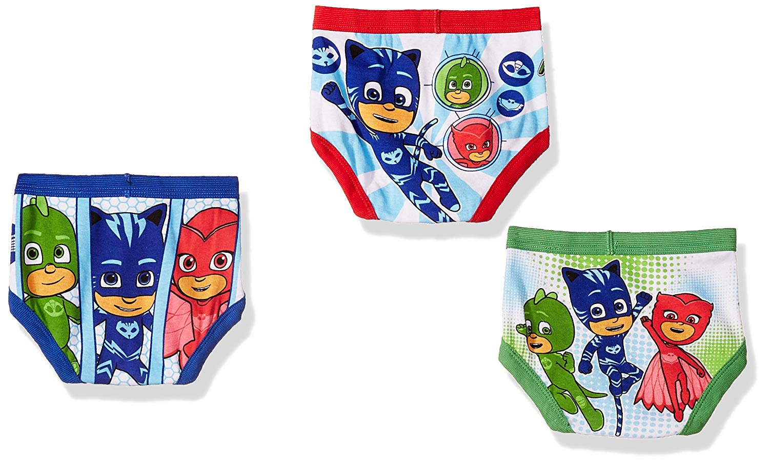 PJ Masks Boys' 7Pack Brief Underwear, TBOYMulti, 2T/3T, MultiColor