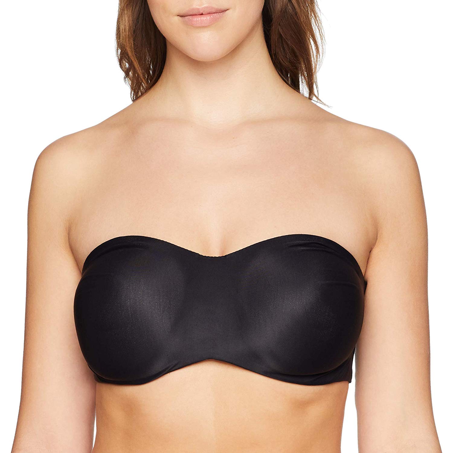 Lilyette by Bali Women's Tailored Strapless Minimzer Bra,, Black, Size