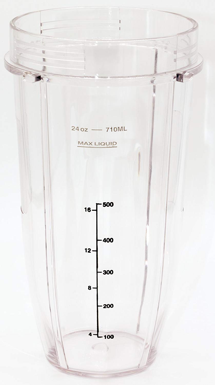 Blendin Replacement Jar with Sip N Seal Lid,, Clear, Black, Size 24