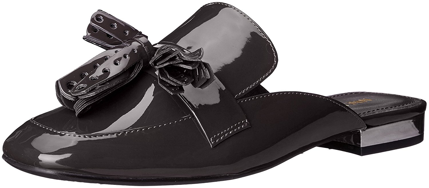 Nine West Womens Xenisa Patent Mule Dark Grey Size 55 Nine West Womens Xenisa Patent Mule Dark Grey Size 55