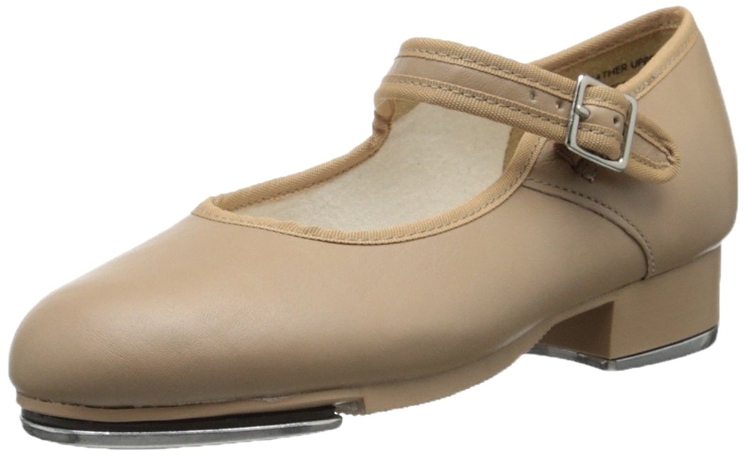 Capezio Mary Jane Leather Low Top Buckle Ballet & Dance Shoes, Caramel