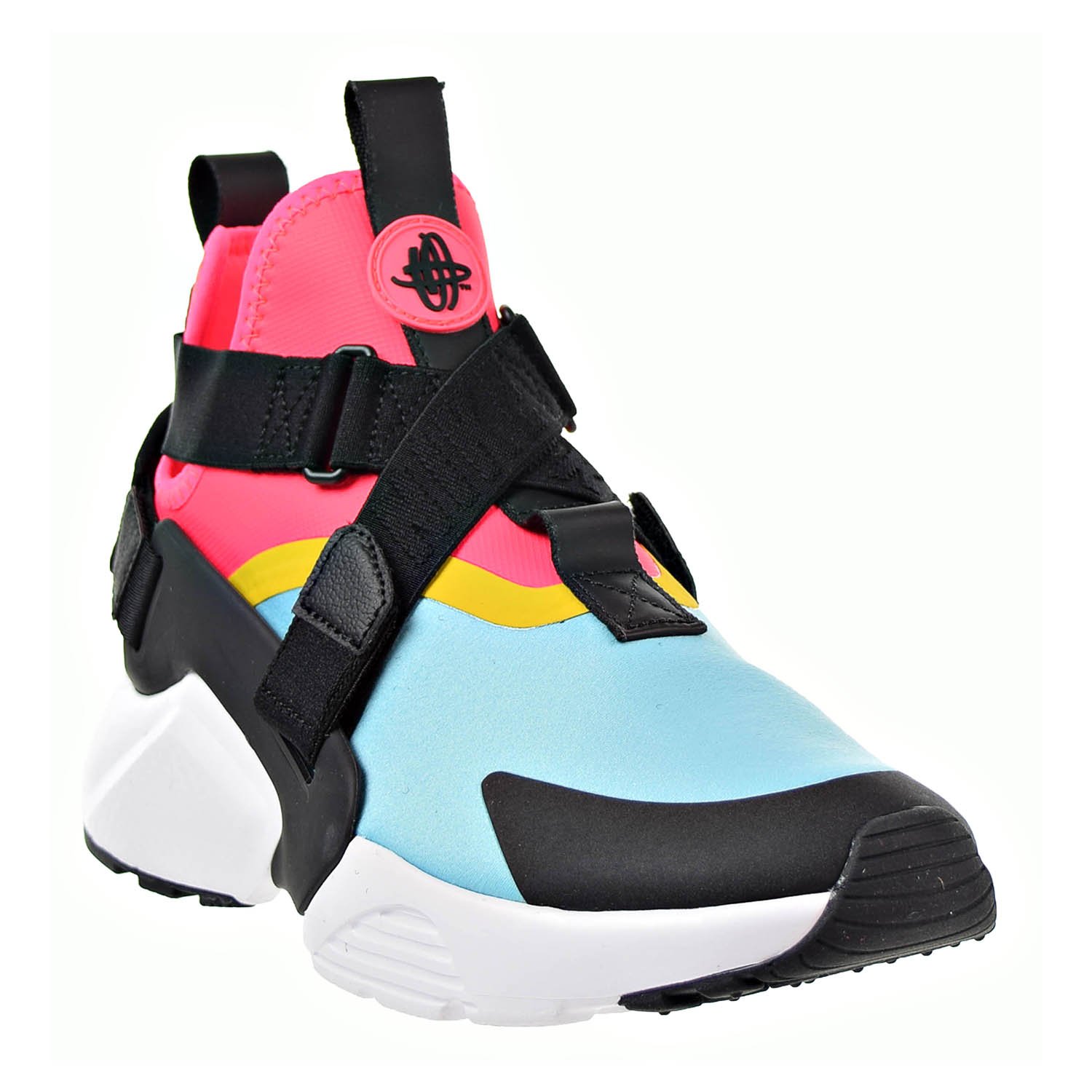 women's air huarache city (aqua black pink sulfur)
