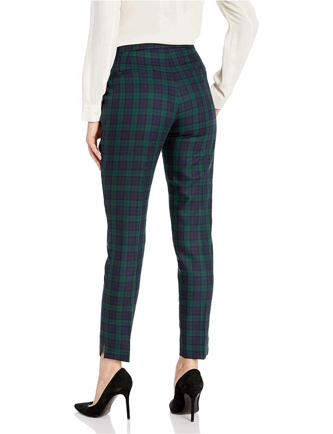 black watch plaid pants womens