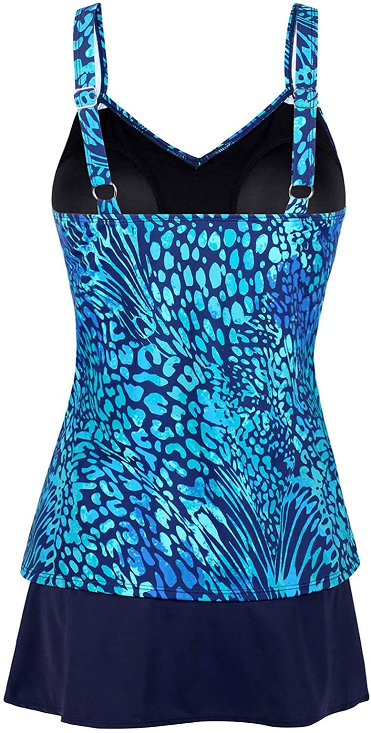 JINXUEER Women's Plus Size Swimwear Floral Tankini Set, Bluepattern, Size 16.0 b | eBay