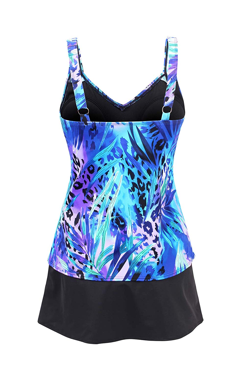 JINXUEER Women's Plus Size Swimwear Floral Tankini Set Ruched, Blue, Size 16.0 P | eBay