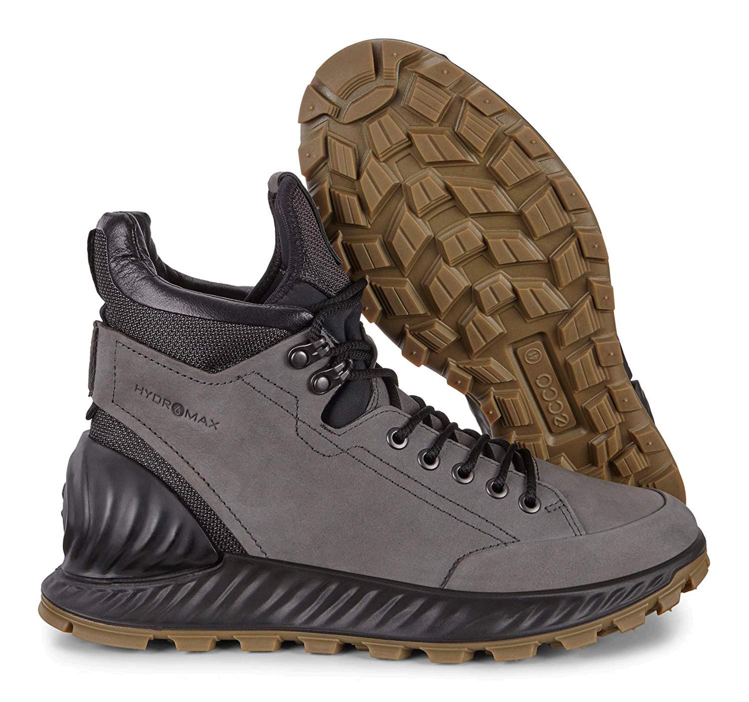 ECCO Men's Exostrike Hydromax Hiking Shoe, Dark Shadow Yak Nubuck, Size