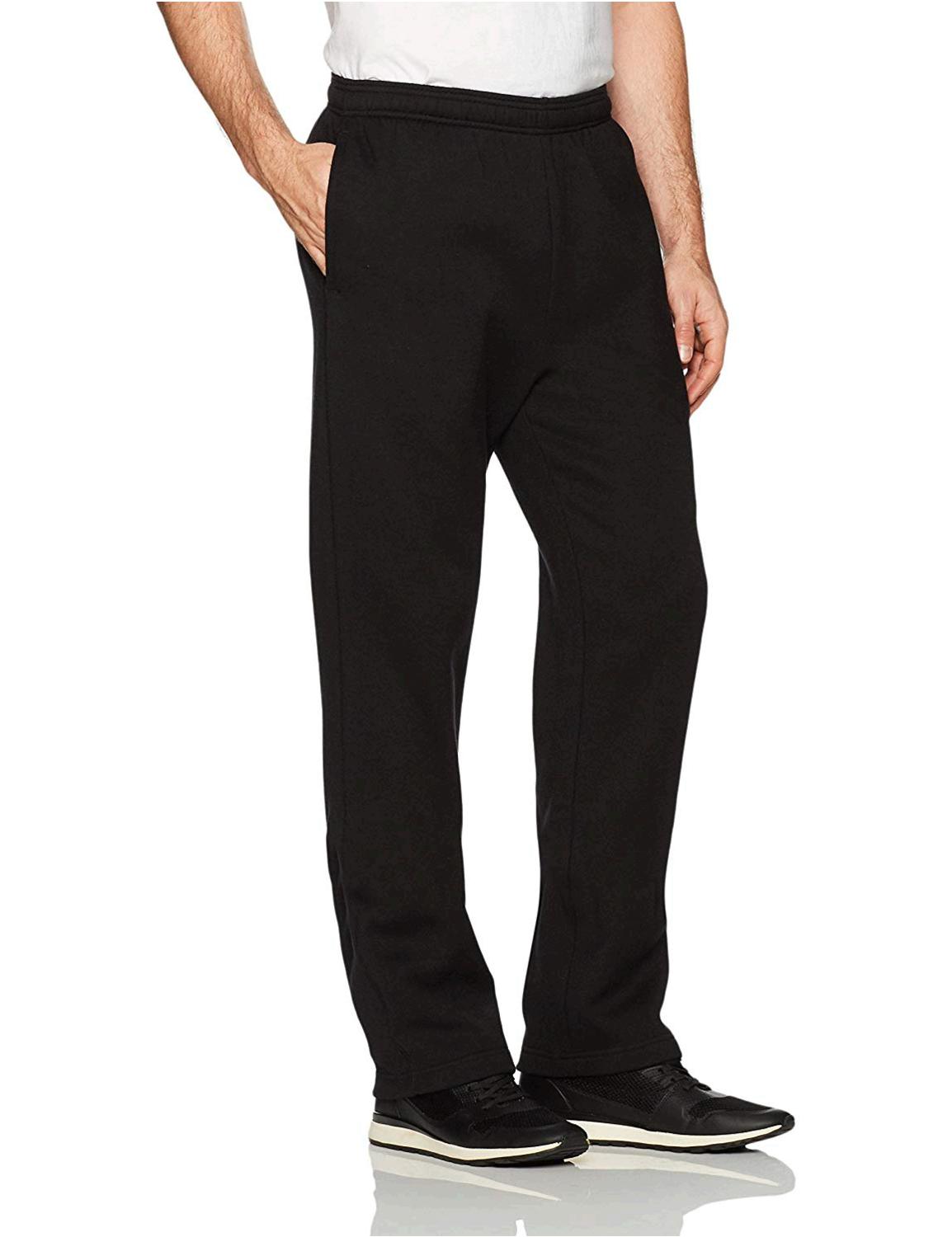 Amazon Essentials Men's Fleece Sweatpants, Black, XX-Large, Black, Size ...