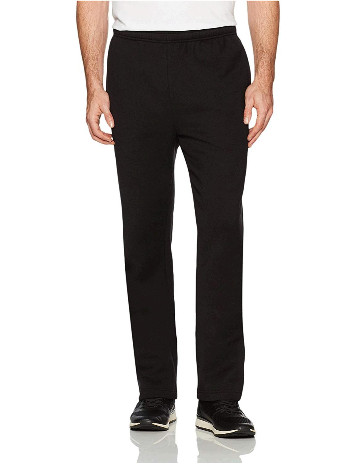 Amazon Essentials Men's Fleece Sweatpants, Black, XX-Large, Black, Size ...