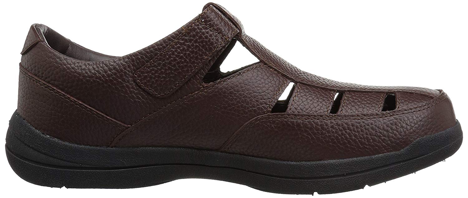 Propet Men's Joseph Medium/Wide/X-Wide Fisherman Sandals (Coffee Nubuck) | Fisherman sandal 