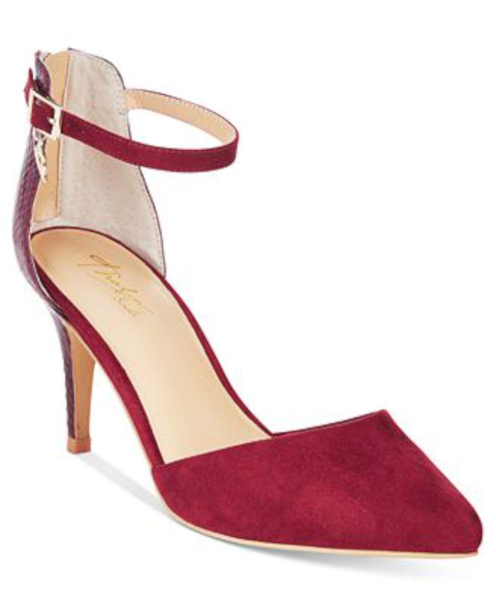 Thalia Sodi Womens Vanesssa Pointed Toe Ankle Strap Elderberry/Snake Size 9.5 Thalia Sodi Womens Vanesssa Pointed Toe Ankle Strap Elderberry/Snake Size 9.5
