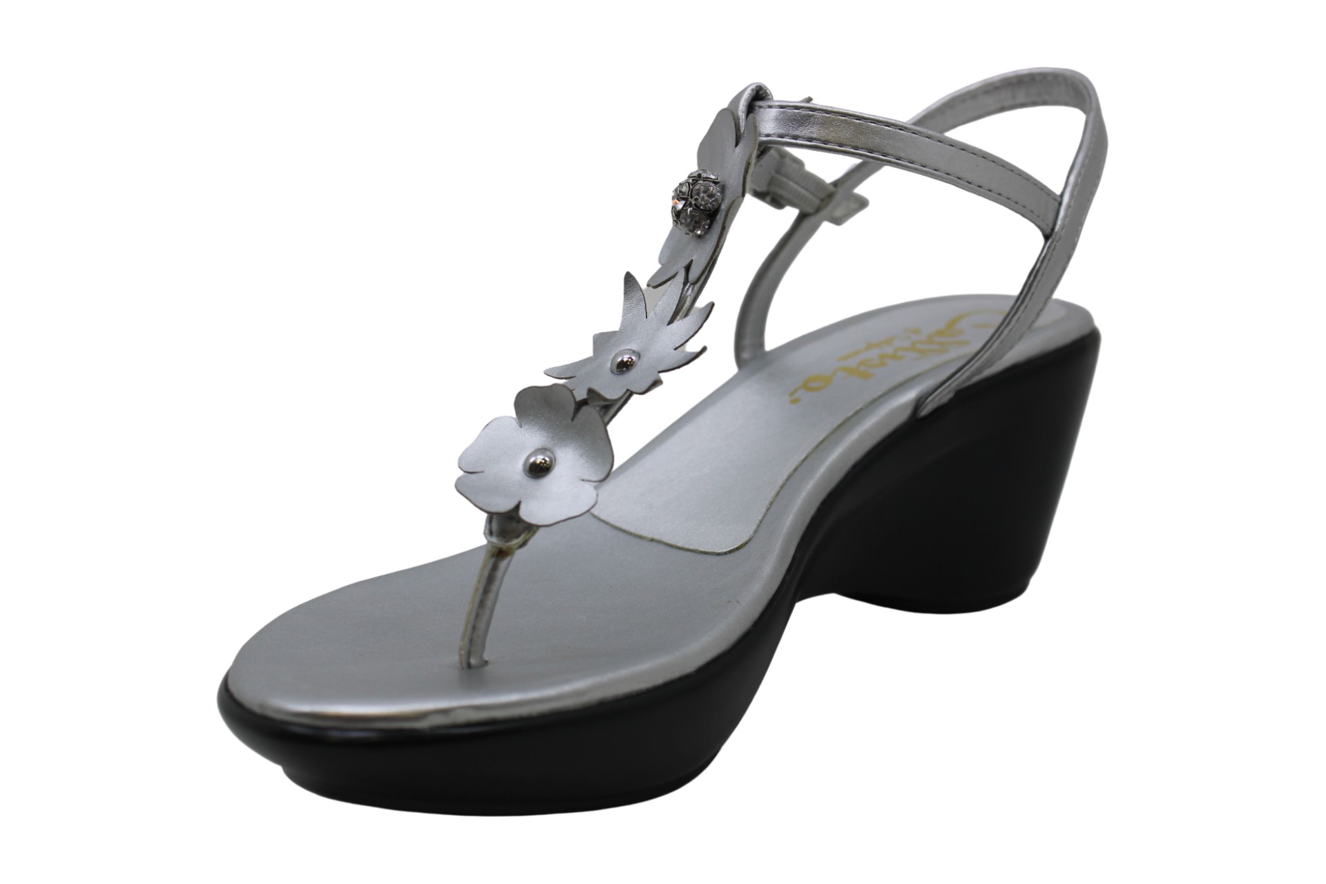 womens silver platform sandals