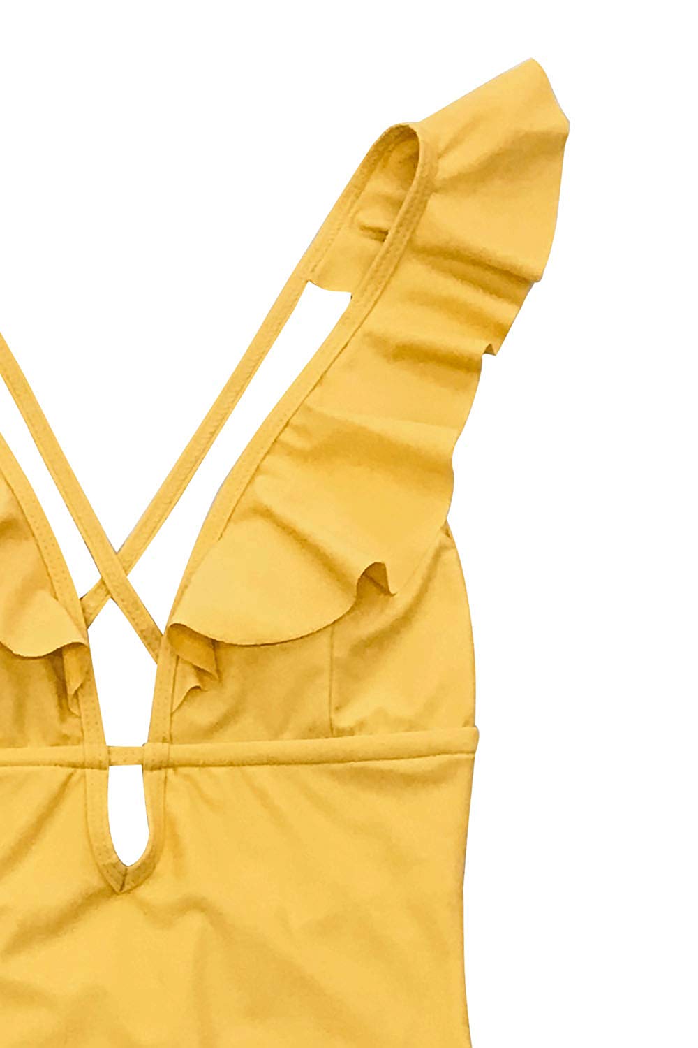 cupshe yellow one piece