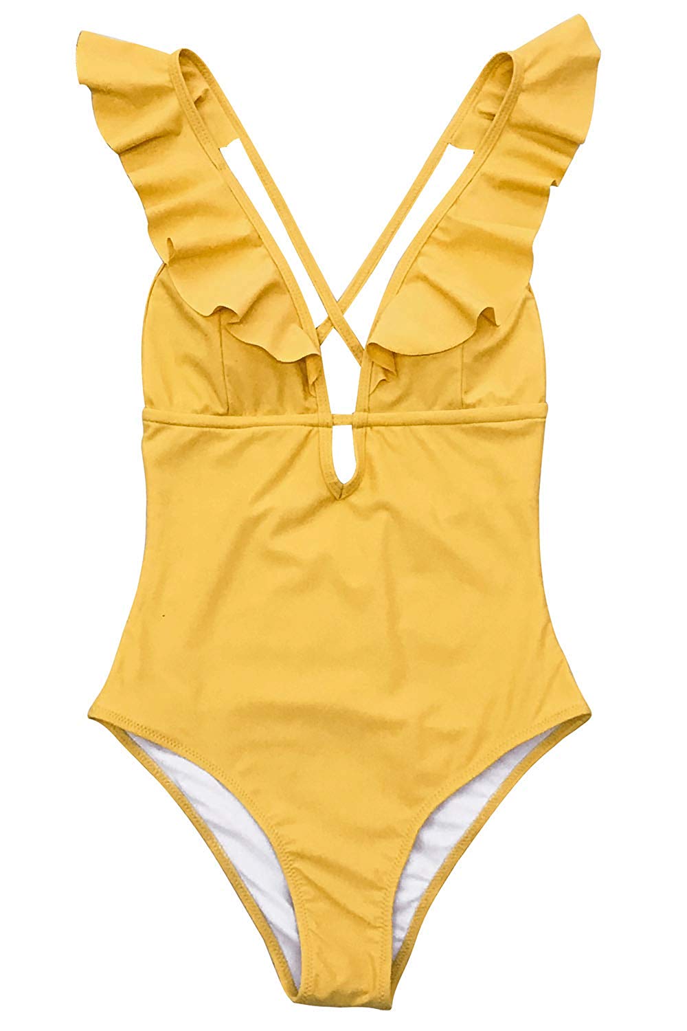 cupshe yellow one piece