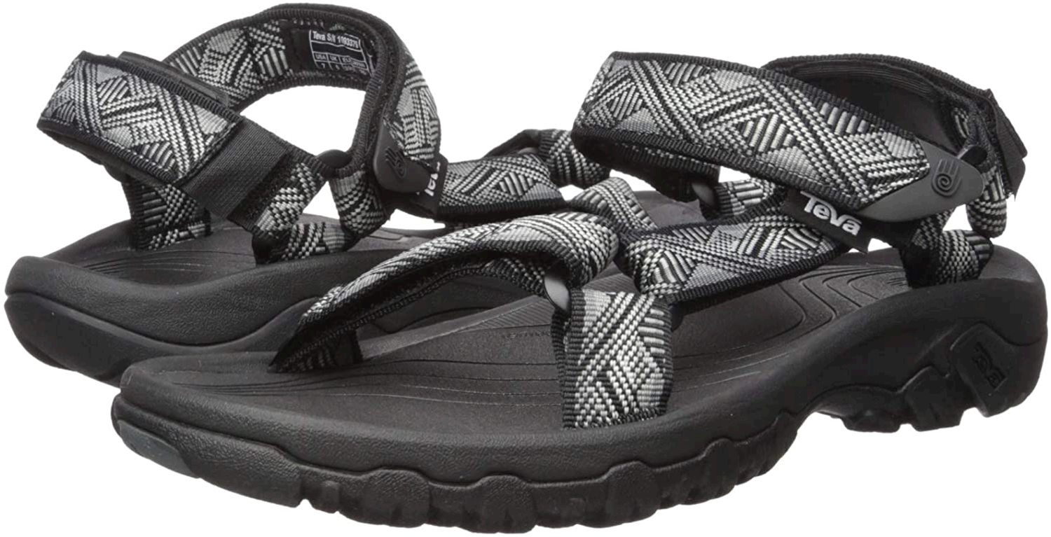 Teva Men's Shoes Hurricane 4 Fabric Buckle Open Toe, Geometric Black, Size 10.0 | eBay