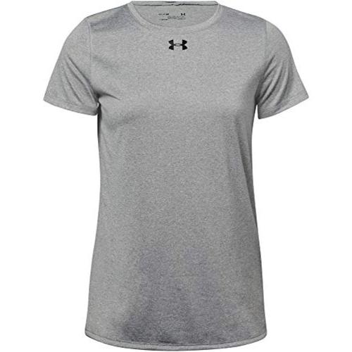 Under Armour Women's Locker T-Shirt, True Gray Heather, Grey, Size X ...