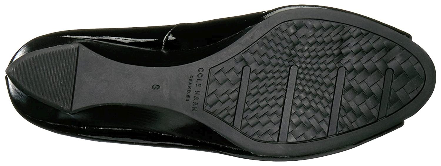 cole haan open toe wedge pump