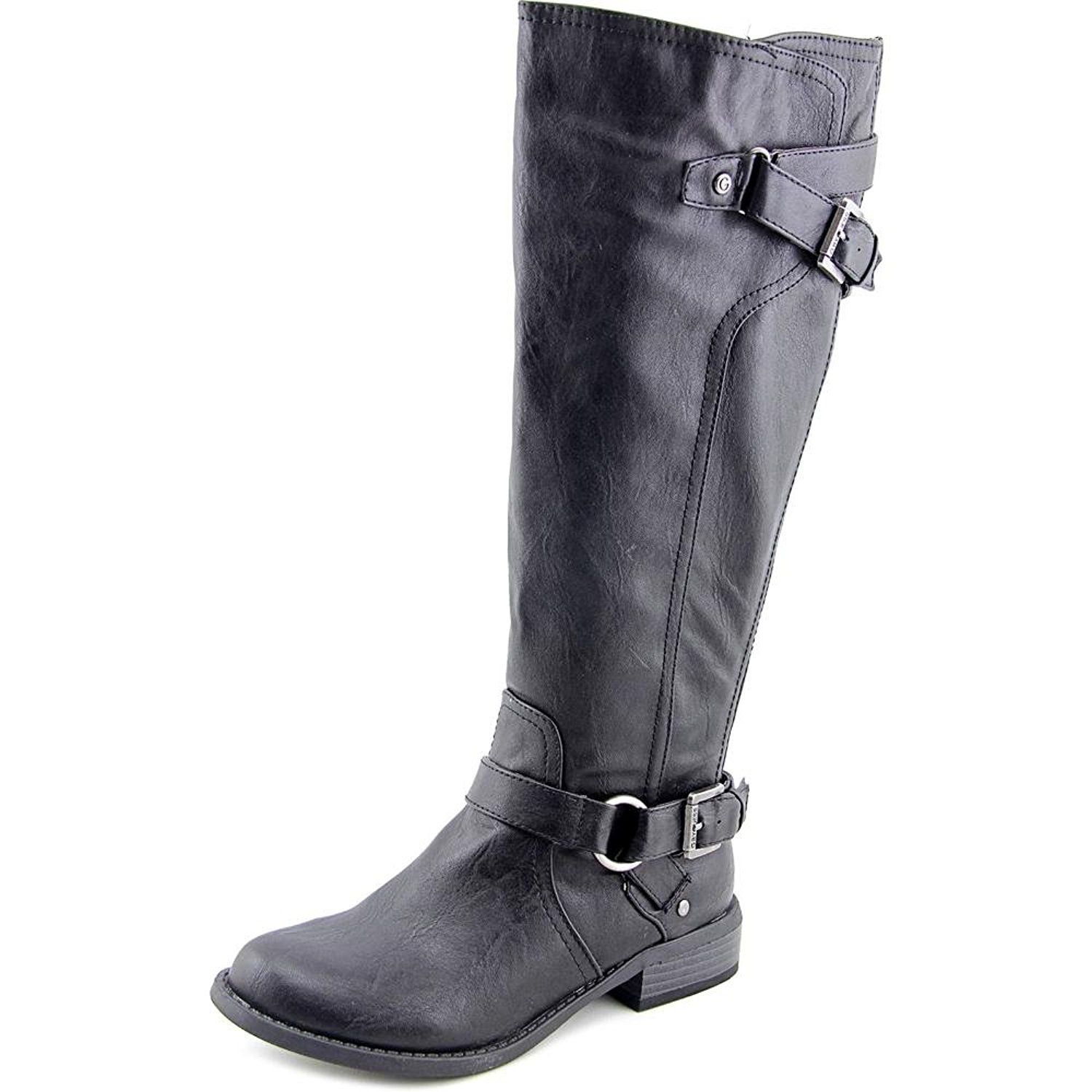 G by Guess Womens HING WIDE CALF Round Toe Knee High Riding Black WC Size 7.0 G by Guess Womens HING WIDE CALF Round Toe Knee High Riding Black WC Size 7.0