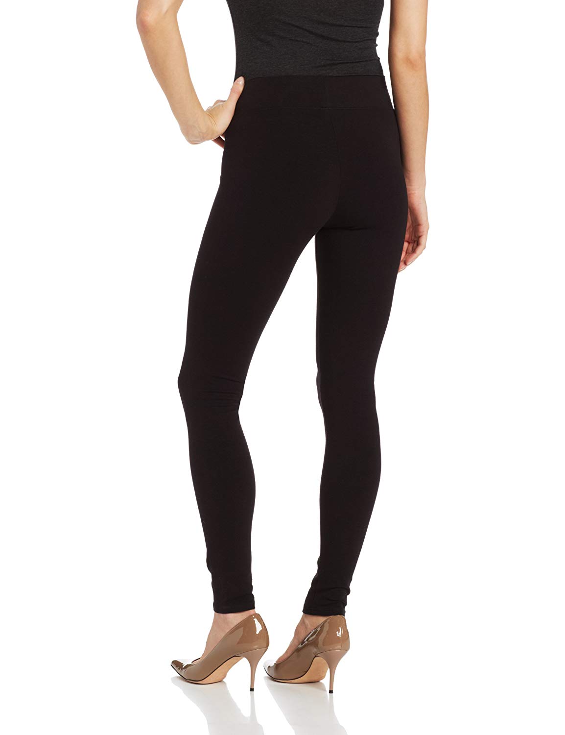 Hue Women's Ultra Legging with Wide Waistband - Small - Black, Black ...