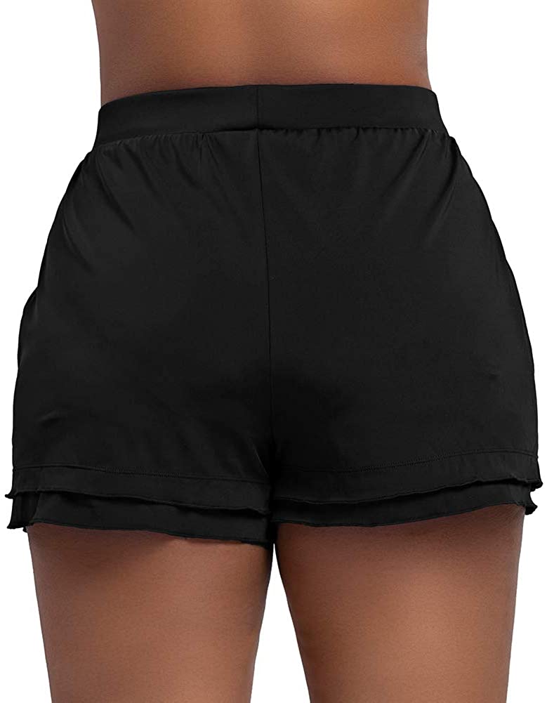 Keeprone Womens Swimsuit Shorts Plus Size Boardshorts Girls Black Size 180 F Ebay