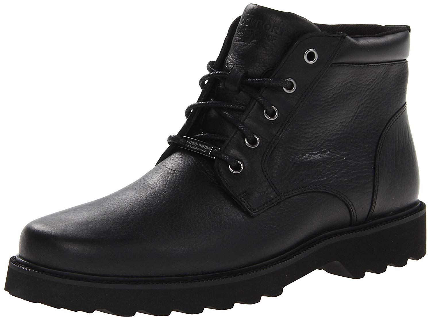 Rockport Men's Northfield WP Plain Toe Chukka Boot, Black Waterproof ...