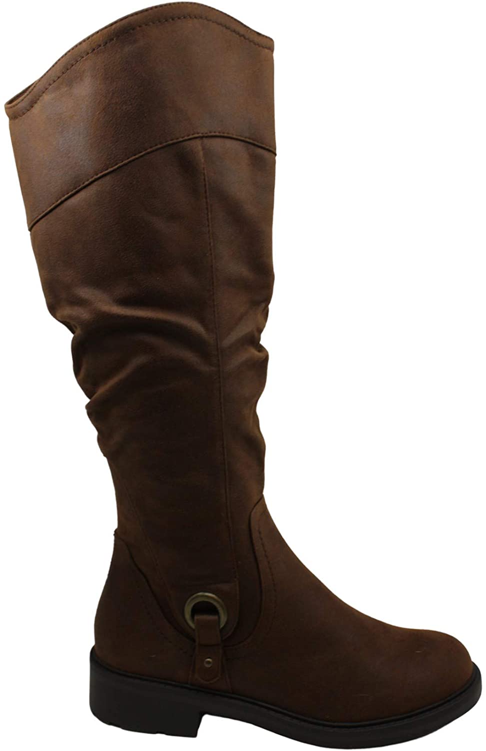 womens block heel knee high boots