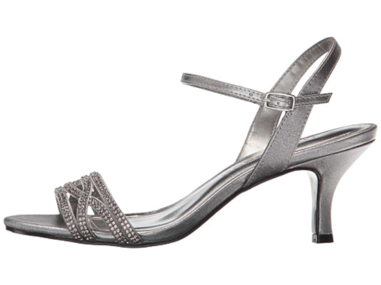 Caparros Womens Jeanine Open Toe Special Occasion Pewter Metallic Size 65 Caparros Womens Jeanine Open Toe Special Occasion Pewter Metallic Size 65