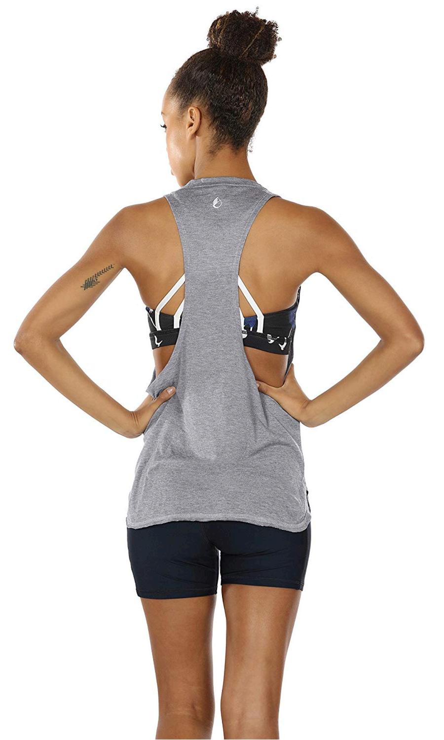 icyzone Workout Tank Tops for Women Running Muscle Tank