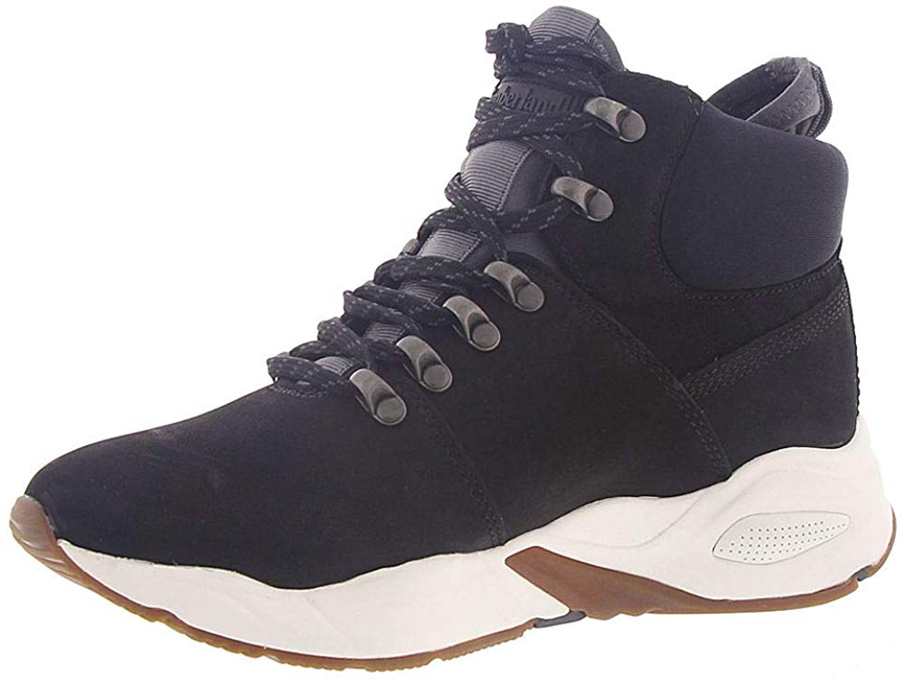 Timberland Womens Delphiville Hiker High-Top Sneakers, Black Nubuck ...