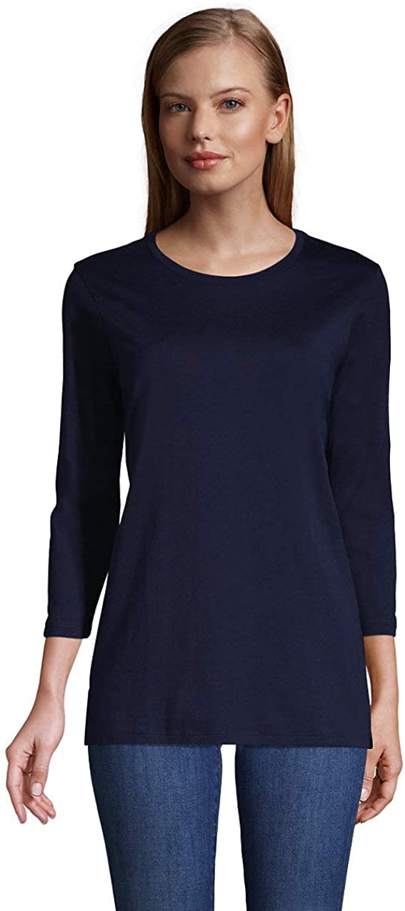 lands end three quarter sleeve tops