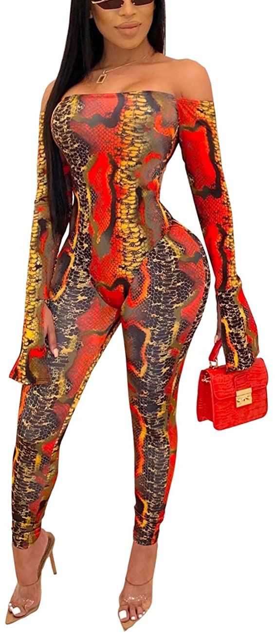 red snakeskin outfit