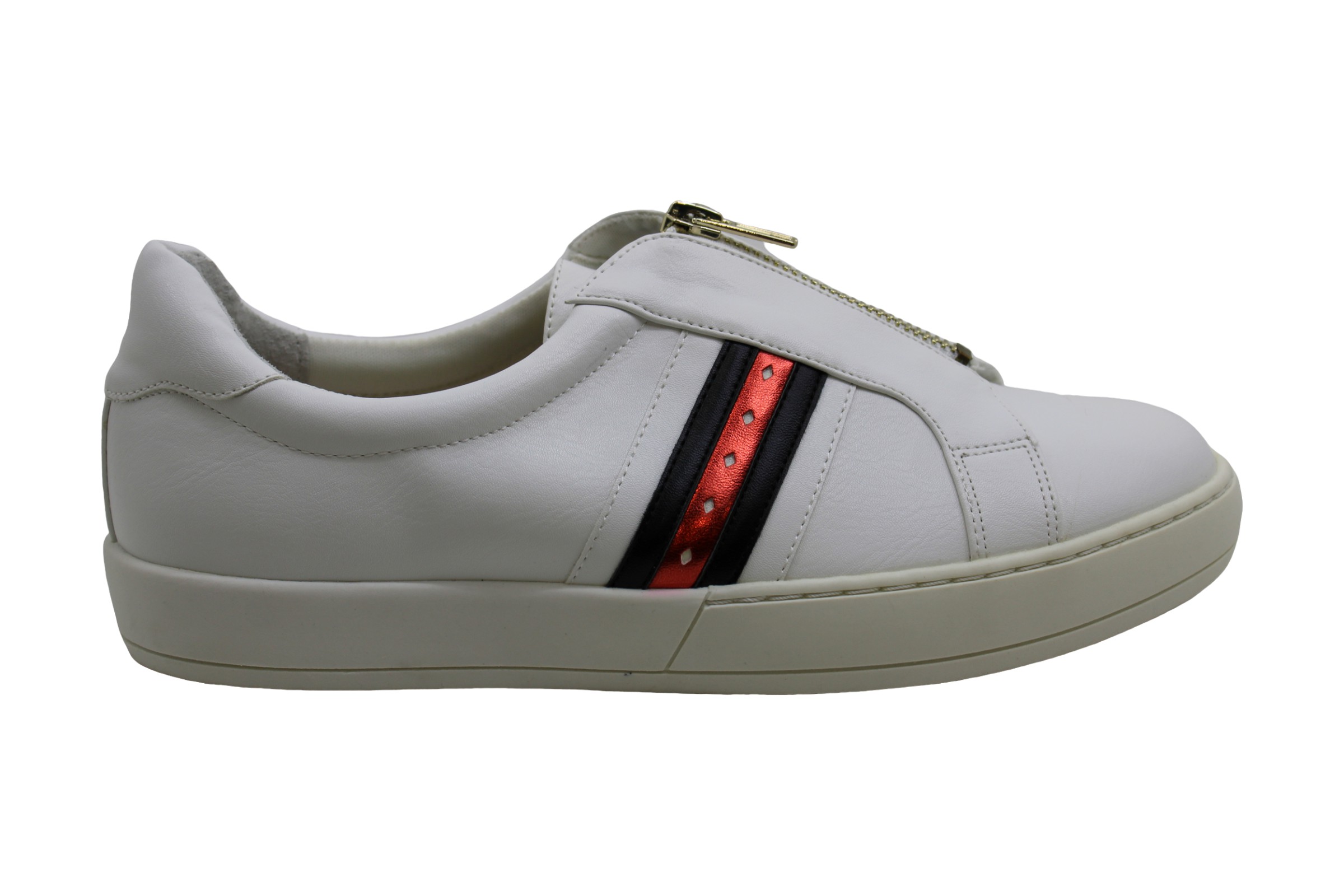 Bar III Womens Galp Low Top Zipper Fashion Sneakers, White, Size 10.0 sDj1