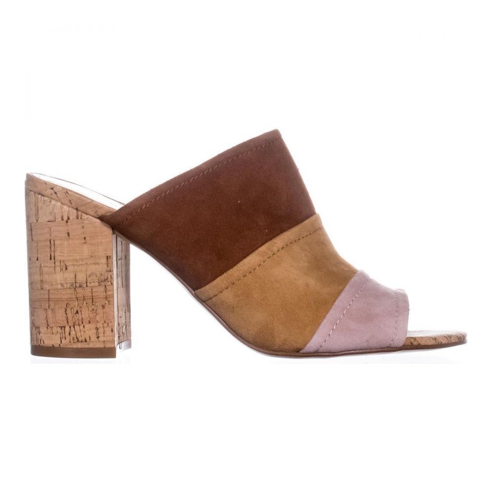 leather open toe mules
