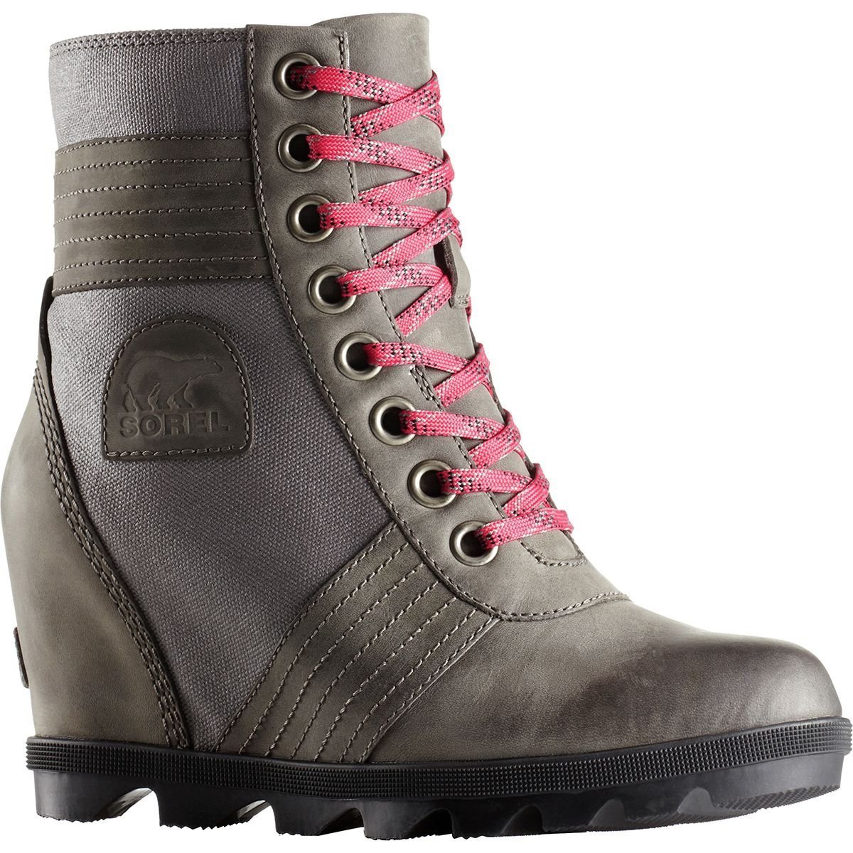 sorel women's kinetic nubuck leather platform booties