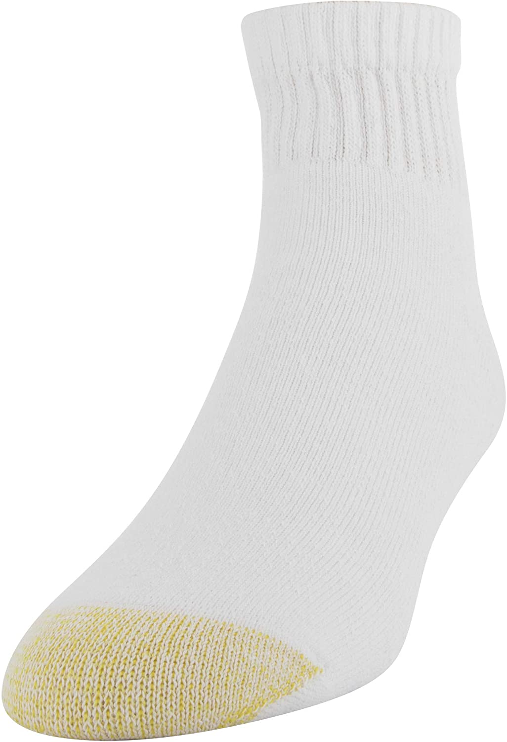 Gold Toe Men's 656p Cotton Quarter Athletic Socks Multipack, White ...