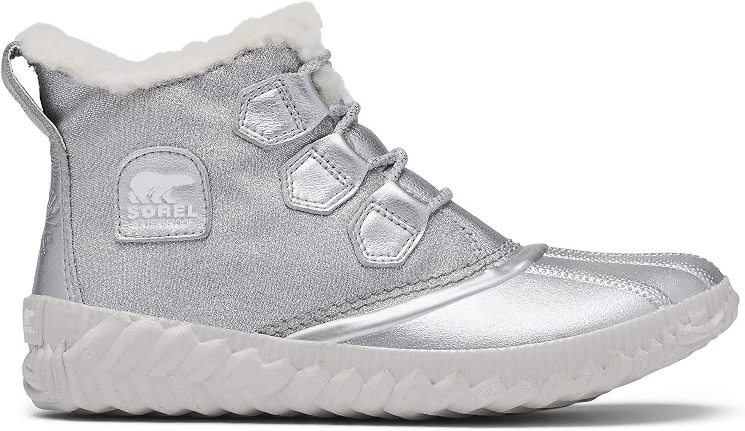 sorel silver snow boots