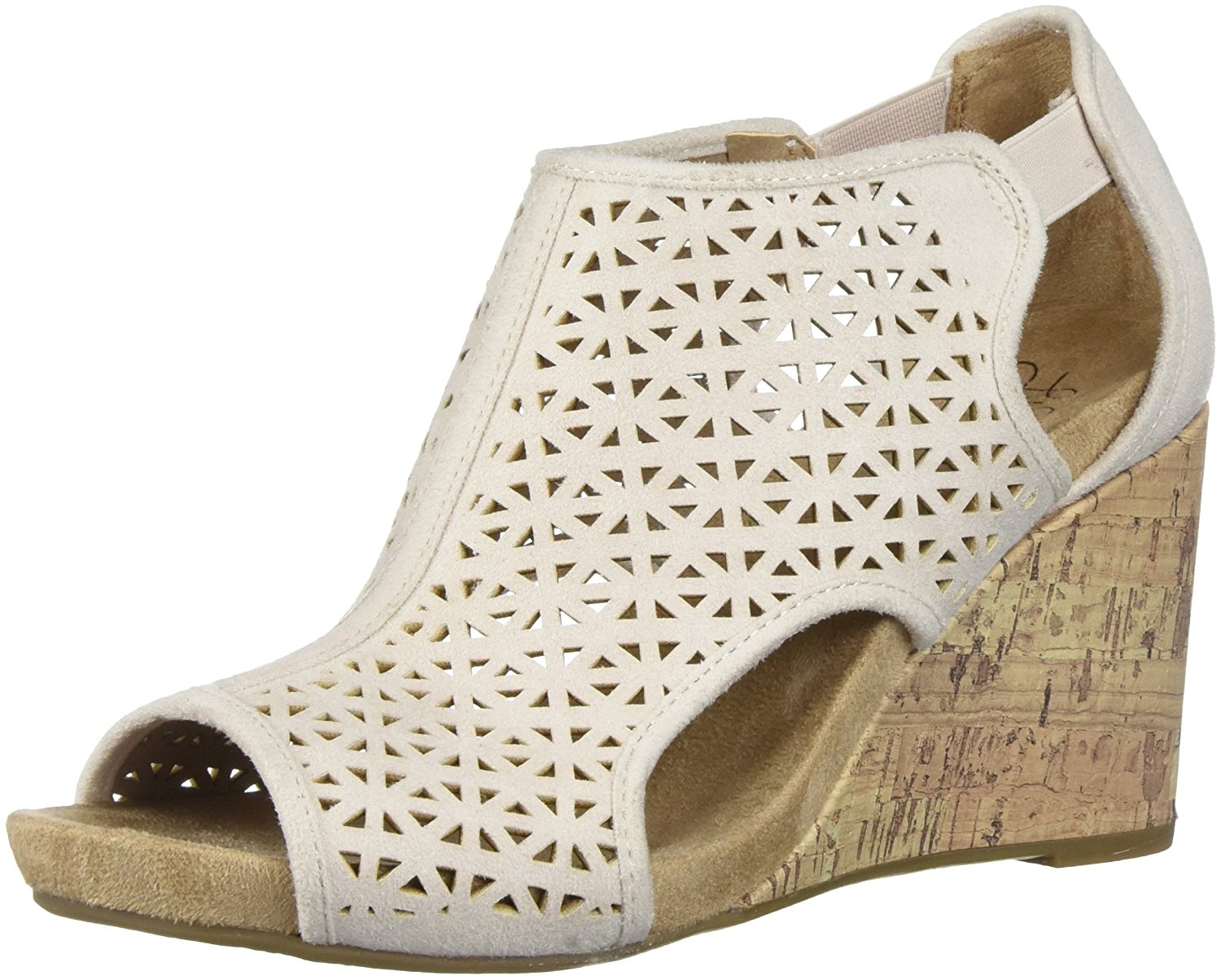 lifestride peep toe wedge