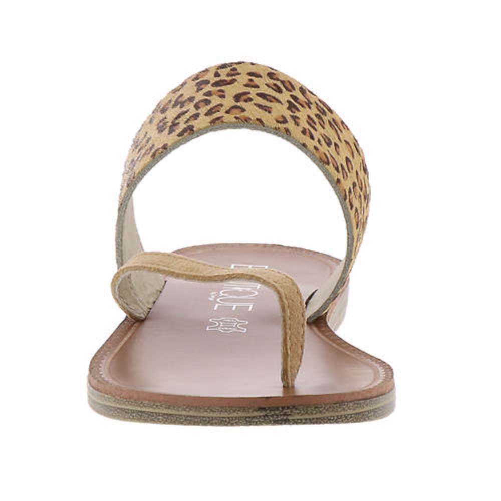 Corkys Womens Camilla Leather Open Toe Casual Slide Sandals, Leopard ...