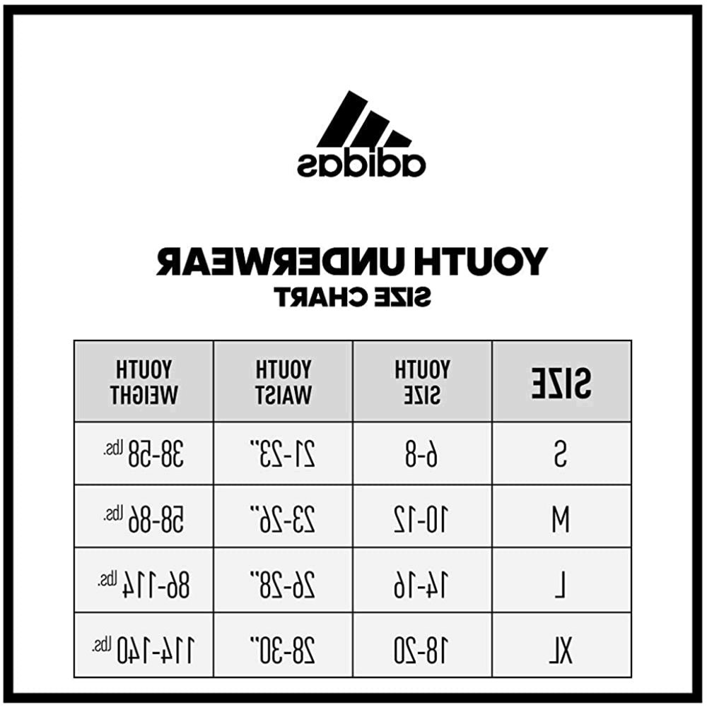 adidas boys Youth Kids-boy's Performance Boxer Briefs, Black, Size ...