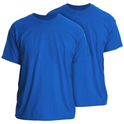 Gildan Mens G2000 Ultra Cotton Adult T Shirt 2 Pack Royal Royal